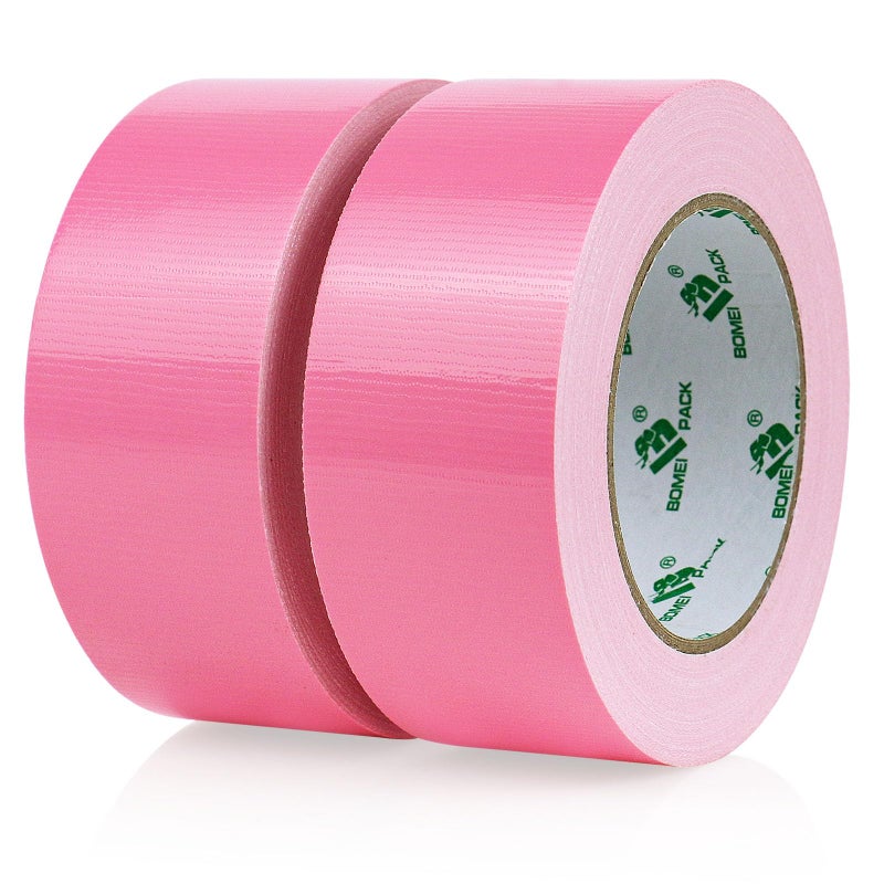 BOMEI PACK Color Duct Tape Pink, Heavy Duty Strong Industrial Duct Tape 9mil x 1.88inch x 30yds for Packing and Repairing - Image 1